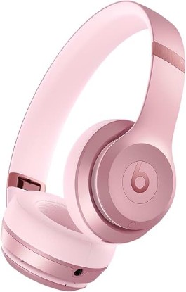 Picture of Beats Solo 4 - Wireless On-Ear Bluetooth Headphones, Up to 50-Hour Battery Life, Ultra-Lightweight Comfort, Powerful and Balanced Sound, Apple & Android Compatible - Amazon Exclusive Metallic Pink