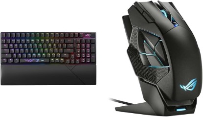 Picture of ASUS ROG Strix Scope II 96 Wireless Gaming Keyboard & ROG Spatha X Wireless Gaming Mouse (Magnetic Charging Stand