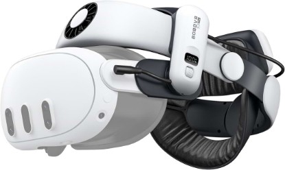 Picture of BOBOVR S3 Pro Battery Strap Accessories,Head Air Cooling System and 10000mah Hot-swappable Battery Pack,Compatible with Meta Quest 3/Quest 3S