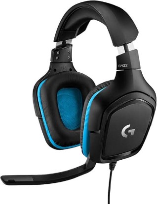 Picture of Logitech G432 Wired Gaming Headset - Black | DTS Headphone:X 2.0, 50 mm audio drivers, USB and 3.5 mm jack, Flip-to-Mute mic, PC compatible