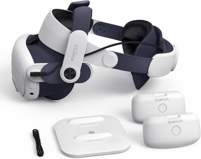 Picture of BOBOVR M3 Pro Double Battery Pack Head Strap Accessories,Magnetically Supply Power,Compatible with Meta Quest 3/Quest 3S