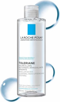 Picture of La Roche-Posay Micellar Water Makeup Remover for Sensitive Skin | Gentle cleanser and oil-free face toner that cleanses, hydrates and removes makeup for sensitive skin.
