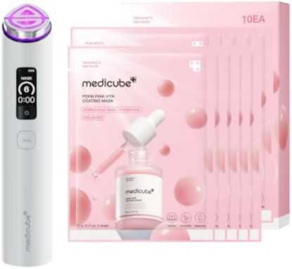 Picture of medicube Perfect Mask Mode Duo: PDRN Vita Coated Mask & Booster Pro X2 White