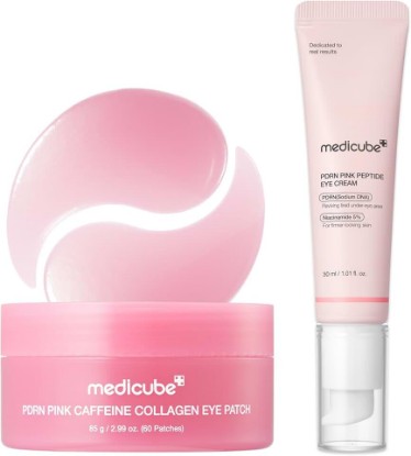 Picture of medicube Ultimate Eye Duo - PDRN Caffeine Collagen Eye Patches & Eye Cream | Eye Cream & Patch Powered by PDRN, Caffeine & Collagen for the Look of Dark Circles, Puffy Eyes & Firmness, Korean Skincare