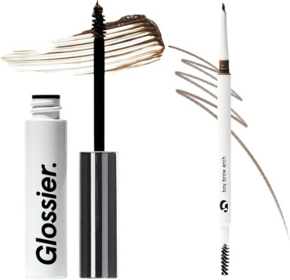 Picture of Glossier Boy Brow Duo, Brown Eyebrow Gel + Cool Brown Arch Pencil, 2 Count | Fills, Defines, Thickens & Holds, 2-in-1 Definer + Volumizing Tinted Pomade, Up to 12h Long Wear, Smudge & Transfer Resistant
