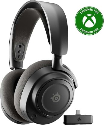Picture of SteelSeries Arctis Nova 7X Wireless Gen 2 Gaming Headset - Real-Time App Control, 50+ HR Play, Neodymium Drivers, Mix 2.4GHz/Bluetooth, Xbox, PC, PS5/PS4, Switch 1/2, Mobile - Black
