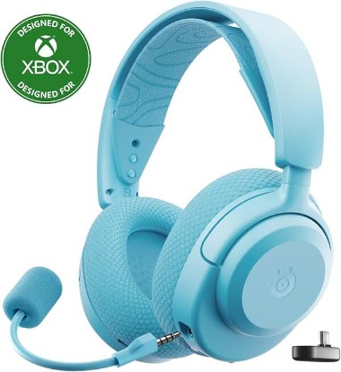 Picture of SteelSeries Arctis Nova 3X Wireless Multi-Platform Gaming Headset — Mobile App Control — 40 HR Battery — Neodymium Magnetic Drivers — 2.4GHz/Bluetooth — Xbox, PS5, PC, Switch, Mobile — Aqua