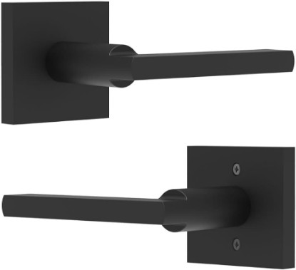 Picture of Aqara Entry Door Handle, Exterior Door Entry Handle with Door Lever, Reversible Lever Exterior for Front Entrance and Bedrooms, Non-Locking, Ideal for Modern Doors Smart Locks