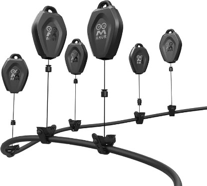 Picture of AMVR VR Cable Management System, 6 Packs Ceiling Pulley System Compatible with Meta Quest 3S/3/2/Valve Index/Rift S/PSVR/HTC VR Cord Accessories(VR Link Cable Not Included)