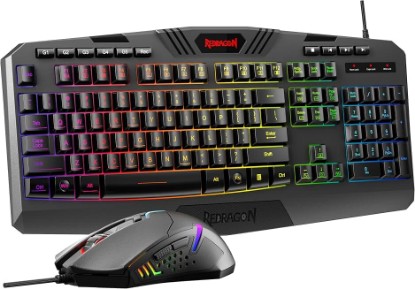 Picture of Redragon S101-3 PRO Gaming Keyboard and Mouse, RGB Backlit Programmable Keyboard Mouse with Software, Independent Macro Record Keys, Value Combo Set, New Update Version