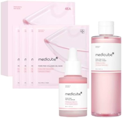 Picture of medicube PDRN Trio Set - PDRN Peptide Serum, CICA Soothing Toner & Gel Mask | Powered by Salmon DNA PDRN for Glass Glow, Skin Elasticity & Soothing Care, Korean Skincare, Gifts for Women