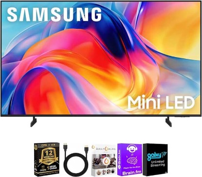 Picture of Samsung 55 Inch Class M70H Series 4K HDR Mini-LED Smart TV with HDMI Cable, 12 Month CPS Warranty & Streaming Bundle, Smart TV, HDR Picture, Gaming Ready, WiFi Enabled