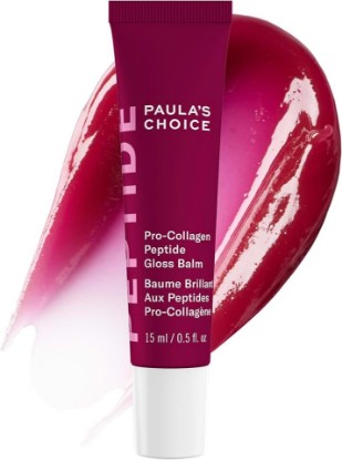 Picture of Paula's Choice Pro-Collagen Peptide Gloss Lip Balm, Hydrates & Smooths Lips, Sheer & Glossy Finish for Fuller Lips, Sheer Tint, Non-Sticky, Cruelty-Free