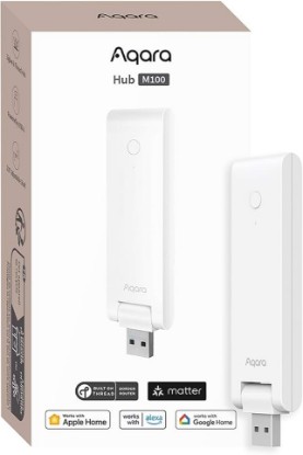 Picture of Aqara Smart Hub M100 for Home Automation, Matter Controller, Wi-Fi | Thread Border Router, Features Aqara Zigbee (Not Third-Party), Supports Apple HomeKit, Amazon Alexa, IFTTT, Home Assistant