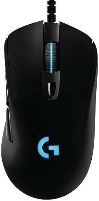 Picture of Logitech G403 Hero RGB Gaming Mouse - Black | 25K, 87G+10G optional, 25,600 DPI, rubber side grips