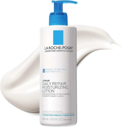Picture of La Roche-Posay Lipikar Moisturizing Body Lotion for Dry Skin, 13.5oz | Fragrance free daily body moisturizer cream with shea butter for sensitive skin. Repairs dry, sensitive skin.
