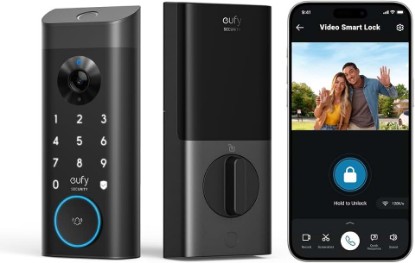 Picture of eufy Security Video Smart Lock E330, Fingerprint Keyless Entry Door Lock | Smart Deadbolt with Doorbell Camera and Built-in Wi-Fi, Auto Lock for Front Door, 8GB Built-in Storage, Easy Installation