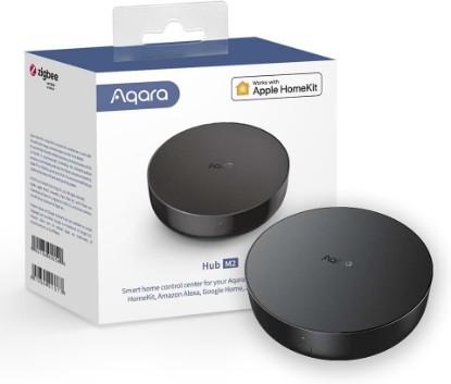 Picture of Aqara Smart Hub M2 (2.4 GHz Wi-Fi Required), Smart Home Bridge for Alarm System, IR Remote Control, Home Automation, Supports Alexa, Google Assistant, Apple HomeKit and IFTTT