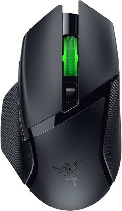 Picture of Razer Basilisk V3 X HyperSpeed Customizable Wireless Gaming Mouse, Black | Mechanical Switches Gen-2, 5G Advanced 18K Optical Sensor, Chroma RGB, 9 Programmable Controls, 285 Hr Battery ECOLOGO