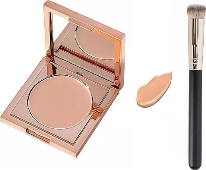 Picture of Colored Clay CC Undereye Corrector, Under Eye Concealer with Brush, Dark Circle Defense, Under Eye Color Corrector for Dark Circles (Light-Medium Peach, with brush)