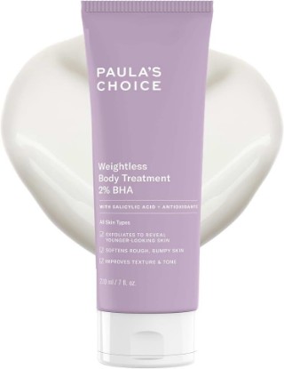 Picture of Paula's Choice Weightless Body Treatment 2% BHA Salicylic Acid | Chamomile Lotion Exfoliant & Body Moisturizer for Keratosis Pilaris (KP) Prone Skin & Clogged Pores, Fragrance-Free