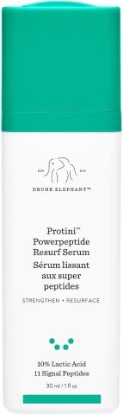 Picture of Drunk Elephant Protini Powerpeptide Resurf Serum - 30 ml/1 fl oz - Exfoliating Lactic Acid AHA Serum - Clean Clinical Skincare - Cruelty-Free - Free of Essential Oils, Silicones, and Fragrance