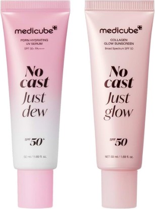 Picture of medicube No Cast Sunscreen Duo - PDRN Sun Serum & Collagen Sunscreen