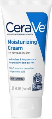 Picture of CeraVe Moisturizing Cream | 1.89 Ounce | Travel Size Face and Body Moisturizer for Dry Skin, ivory