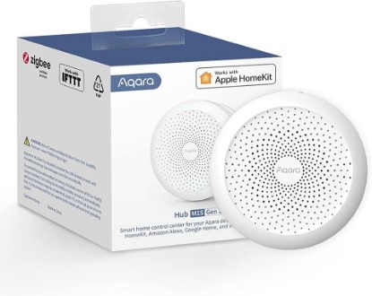 Picture of Aqara Hub M1S Gen 2, Smart Home Bridge for Alarm System, Home Automation | (2.4 GHz Wi-Fi Required, Not Support Wi-Fi 6), Remote Monitor and Control, Supports Apple HomeKit, Alexa, Google and IFTTT
