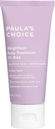 Picture of Paula's Choice Weightless Body Treatment 2% BHA Salicylic Acid | Chamomile Lotion Exfoliant & Body Moisturizer for Keratosis Pilaris (KP) Prone Skin & Clogged Pores, Fragrance-Free