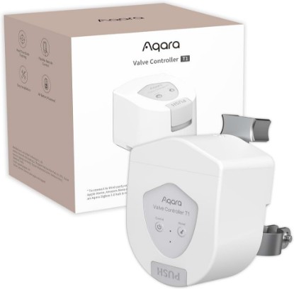 Picture of Aqara Smart Valve Controller T1,Matter Over Bridge, Zigbee 3.0 Hub Required | Combined with Water Leak Detectors for Home, Supports App Remote Control Shutoff, Supports HomeKit, Alexa, Google