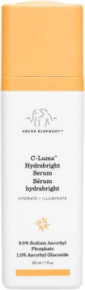 Picture of Drunk Elephant C-Luma Hydrabright Serum - 30 ml/1 fl oz - 10% Hydrating Vitamin C - Clean Clinical Skincare - Cruelty-Free - Dermatologist-Tested - Free of Essential Oils, Silicones, and Fragrance