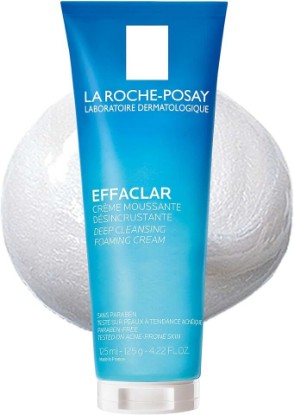 Picture of La Roche-Posay Effaclar Foaming Facial Cleanser for Oily Skin, 13.52oz | Daily face wash cream cleanser with salicylic acid & glycerin. For acne prone skin that helps minimize the look of pores.