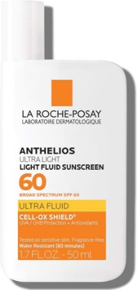 Picture of Anthelios Light Fluid Facial Sunscreen SPF 60, Lightweight Sunscreen for Face, Fluid Texture, Broad Spectrum SPF