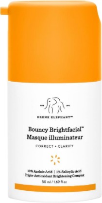 Picture of Drunk Elephant Bouncy Brightfacial - 50 ml/1.69 fl oz - Illuminating Face Mask - Clean Clinical Skincare - Cruelty-Free - Dermatologist-Tested - Free of Essential Oils, Silicones, and Fragrance