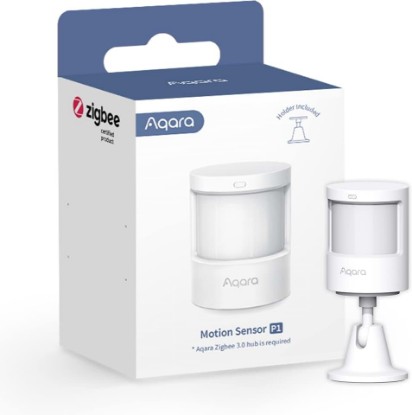Picture of Aqara Zigbee 3.0 Motion Sensor P1 1 Pack, for Alert System Automations | Aqara Hub Required, 5-Year Battery Life 150-170° Detection, Adjustable Timeout 1-200s, Compatible with HomeKit Home Assistant