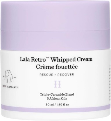 Picture of Drunk Elephant Lala Retro Whipped Cream - Ceramide Moisturizer - Clean Clinical Skincare - Cruelty-Free - Dermatologist-Tested - Free of Essential Oils, Silicones, and Fragrance