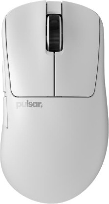 Picture of Pulsar Gaming Gears Xlite v4 Wireless Gaming Mouse, Mini, White | Ultra Lightweight 1.9 oz (54g), Ergonomic, Optical Switch, 32000 DPI, 750 IPS, 8k Compatible
