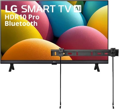 Picture of LG 32" inch Smart TV (2025) LR600 32" Class HD HDR10 LR60 Series webOS 23 Bluetooth α5 AI Processor Gen6 + Wall Mount (Renewed)