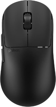 Picture of Pulsar Gaming Gears X2N Crazylight Wireless Gaming Mouse, Mini, Jet Black | Ultra Lightweight 1.34 oz (38g), Symmetrical, Narrow Side, Back-Moderate Hump, Relaxed Claw/Claw Grip, XS-1, 32K DPI, 8K