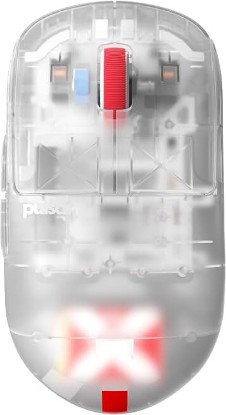 Picture of Pulsar Gaming Gears - Super Clear Limited Edition: X2H Mini Wireless Gaming Mouse, Symmetrical, Ultra Lightweight 1.83 oz (52g), 26k DPI Optical Sensor, Optical Switch (Mini, Super Clear) (Renewed)