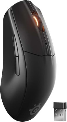 Picture of SteelSeries Rival 3 Wireless Gen 2 Gaming Mouse — 2.4GHz and Bluetooth — 18000 DPI TrueMove Air Optical Sensor — 60 Million Click Durability — Light-Weight — 100% PTFE Feet — Black (Renewed)