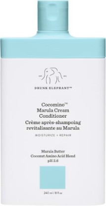 Picture of Drunk Elephant Cocomino Marula Cream Conditioner - 240 ml/8 fl oz - Coconut Amino Acids - Clean Clinical - Sulfate-Free - Cruelty-Free - Dermatologist-Tested - Free of Essential Oils, Silicones, SLS