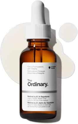 Picture of The Ordinary Retinol 0.2% in Squalane, Gentle Retinol Serum for the Face That Is Anti-Aging and Skin Smoothing, 1 Fl Oz