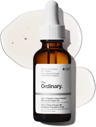 Picture of The Ordinary 100% Organic Cold-Pressed Moroccan Argan Oil, Nourishing and Hydrating Treatment for Skin & Hair, 1 Fl Oz GreenCircle Sustainable Energy Practices