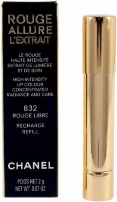 Picture of CHANEL Rouge Allure L'Extrait High Intensity Lip Colour Concentrated Radiance and Care 832 Rouge Libre 0.07 oz Refill