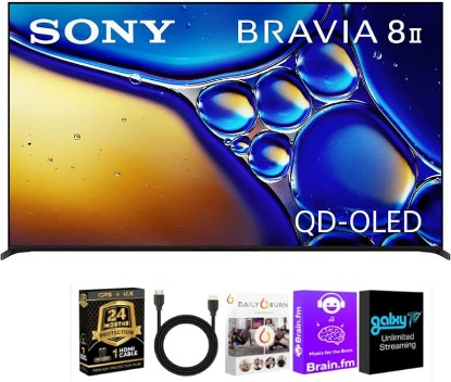 Picture of Sony 65 inch Class BRAVIA 8 II 4K OLED UHD Smart Google TV | OLED 4K Google TV bundle with HDMI Cable, Streaming Bundle & 24-Month CPS Extended Warranty for added protection