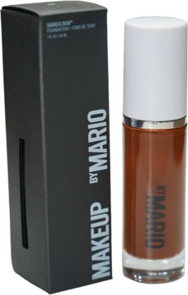 Picture of MAKEUP BY MARIO SurrealSkin Liquid Foundation, Liquid Formula, Vegan, Long-wearing coverage, Hydrating, Natural Finish, Size 30 mL (28W - dark deep with warm undertone)