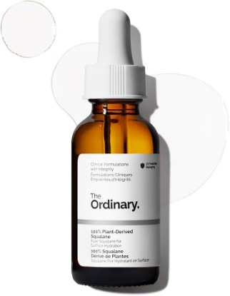 Picture of The Ordinary 100% Plant-Derived Squalane, for Skin and Hair, Lightweight Hydration, and Moisture Barrier Support, 1 Fl Oz GreenCircle Sustainable Energy Practices