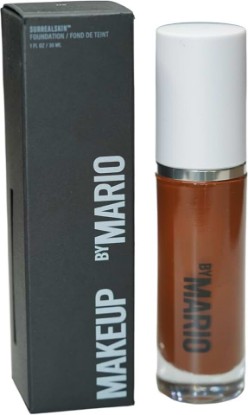 Picture of MAKEUP BY MARIO SurrealSkin Liquid Foundation, Liquid Formula, Vegan, Long-wearing coverage, Hydrating, Natural Finish, Size 30 mL (27W - dark deep with warm undertone)
